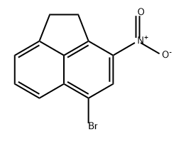 Acenaphthylene, 5-bromo-1,2-dihydro-3-nitro- Structure