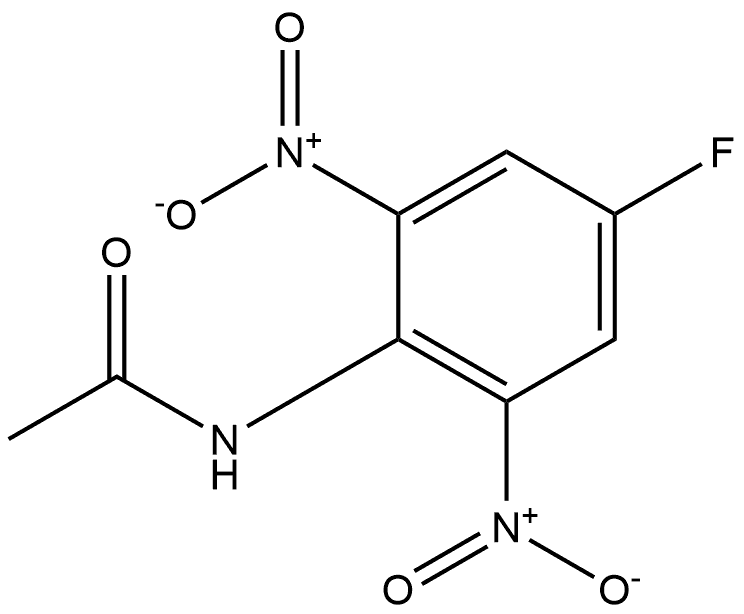 N-(4-fluoro-2,6-dinitrophenyl)acetamide Structure