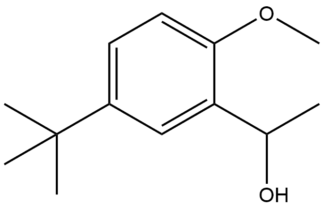 5-(1,1-Dimethylethyl)-2-methoxy-α-methylbenzenemethanol Structure