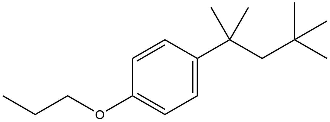 1-Propoxy-4-(1,1,3,3-tetramethylbutyl)benzene Structure