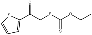 Carbonodithioic acid, O-ethyl S-[2-oxo-2-(2-thienyl)ethyl] ester Structure