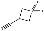3-Thietanecarbonitrile, 1,1-dioxide 구조식 이미지