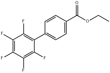 [1,1'-Biphenyl]-4-carboxylic acid, 2',3',4',5',6'-pentafluoro-, ethyl ester Structure