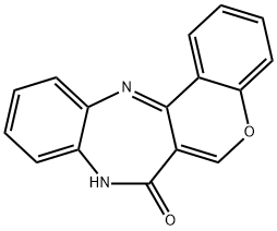[1]Benzopyrano[4,3-b][1,5]benzodiazepin-7(8H)-one 구조식 이미지