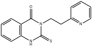 4(1H)-Quinazolinone, 2,3-dihydro-3-[2-(2-pyridinyl)ethyl]-2-thioxo- 구조식 이미지