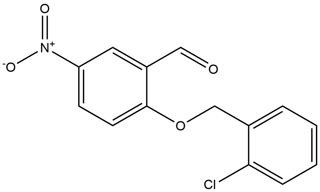 2-((2-chlorobenzyl)oxy)-5-nitrobenzaldehyde Structure