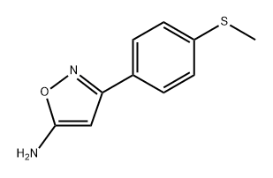 3-(4-(Methylthio)phenyl)isoxazol-5-amine Structure