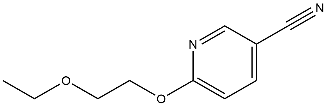 6-(2-Ethoxyethoxy)-3-pyridinecarbonitrile Structure