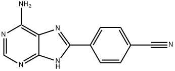 4-(6-amino-7H-purin-8-yl)benzonitrile Structure