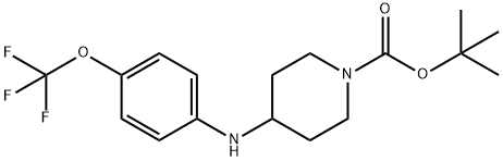 1,1-Dimethylethyl 4-[[4-(trifluoromethoxy)phenyl]amino]-1-piperidinecarboxylate Structure