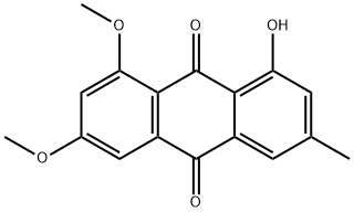 9,10-Anthracenedione, 1-hydroxy-6,8-dimethoxy-3-methyl- 구조식 이미지