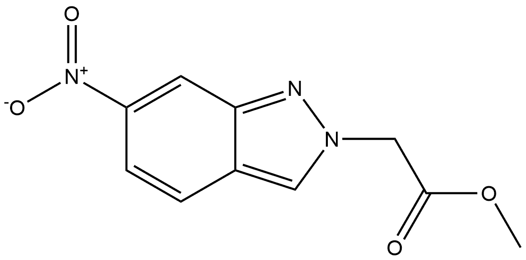 Methyl 6-nitro-2H-indazole-2-acetate Structure