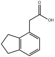 2-(2,3-dihydro-1H-inden-4-yl)acetic acid Structure