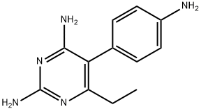 2,4-Pyrimidinediamine, 5-(4-aminophenyl)-6-ethyl- Structure