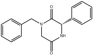 2,5-Piperazinedione, 3-phenyl-1-(phenylmethyl)-, (3S)- Structure