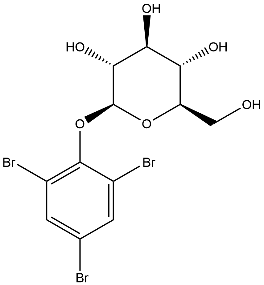 2,4,6-Tribromophenyl β-D-Glucopyranoside 구조식 이미지