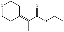 Propanoic acid, 2-(tetrahydro-4H-pyran-4-ylidene)-, ethyl ester Structure