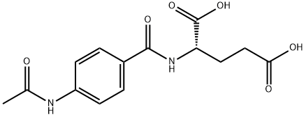 N-[4-(Acetylamino)benzoyl]glutamic acid Structure