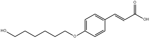 2-Propenoic acid, 3-[4-[(6-hydroxyhexyl)oxy]phenyl]-, (2E)- Structure