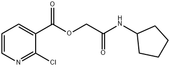 (cyclopentylcarbamoyl)methyl 2-chloropyridine-3-carboxylate Structure