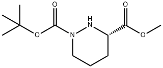 1,3(2H)-Pyridazinedicarboxylic acid, tetrahydro-, 1-(1,1-dimethylethyl) 3-methyl ester, (3S)- Structure