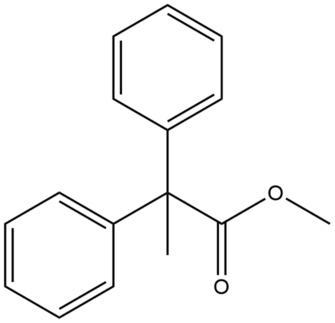 Benzeneacetic acid, α-methyl-α-phenyl-, methyl ester Structure