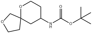 Carbamic acid, 2,6-dioxaspiro[4.5]dec-9-yl-, 1,1-dimethylethyl ester (9CI) Structure