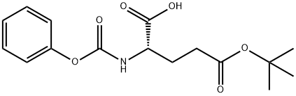 N-α-Phenoxycarbonyl-L-glutamic acid γ-t-butyl ester Structure