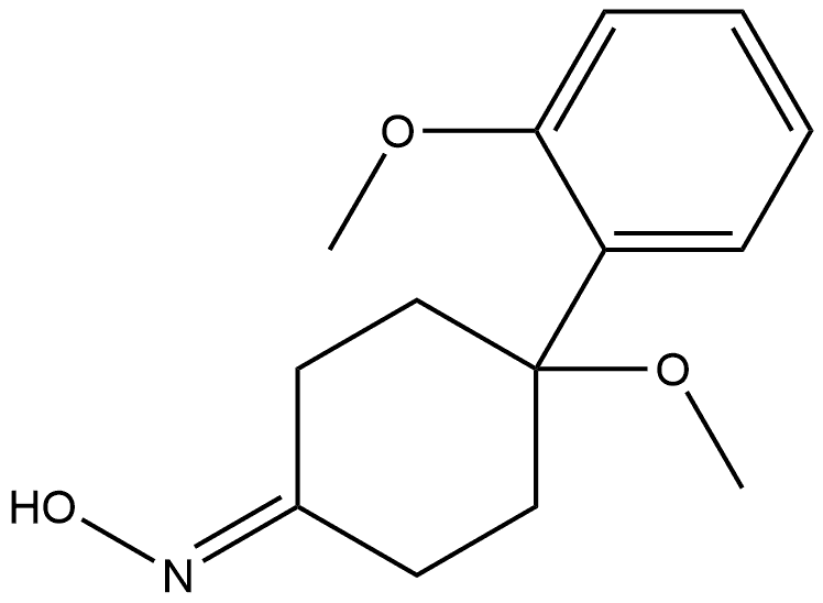 4-Methoxy-4-(2-methoxyphenyl)cyclohexanone oxime Structure