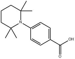 Benzoic acid, 4-(2,2,6,6-tetramethyl-1-piperidinyl)- Structure