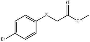 Acetic acid, 2-[(4-bromophenyl)thio]-, methyl ester Structure