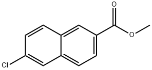 2-Naphthalenecarboxylic acid, 6-chloro-, methyl ester 구조식 이미지