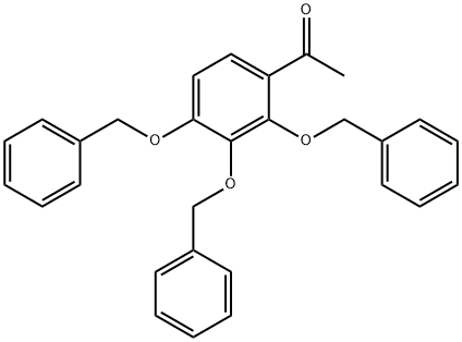 Ethanone, 1-[2,3,4-tris(phenylmethoxy)phenyl]- 구조식 이미지