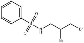 Benzenesulfonamide, N-(2,3-dibromopropyl)- Structure