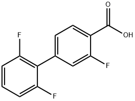 4-(2,6-Difluorophenyl)-2-fluorobenzoic acid Structure