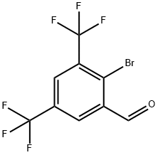 Benzaldehyde, 2-bromo-3,5-bis(trifluoromethyl)- Structure