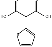 Propanedioic acid, 2-(2-thienyl)- 구조식 이미지