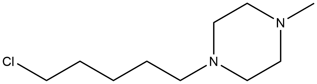 Piperazine, 1-(5-chloropentyl)-4-methyl- Structure