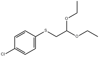 Benzene, 1-chloro-4-[(2,2-diethoxyethyl)thio]- 구조식 이미지