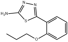 5-(2-Propoxyphenyl)-1,3,4-thiadiazol-2-amine Structure