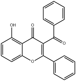 3-Benzoyl-5-hydroxy-2-phenyl-4H-chromen-4-one Structure