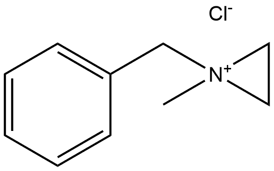 Aziridinium, 1-methyl-1-(phenylmethyl)-, chloride (1:1) 구조식 이미지