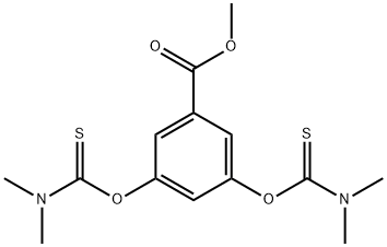 Benzoic acid, 3,5-bis[(dimethylamino)thioxomethoxy]-, methyl ester Structure