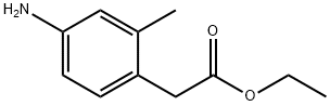 Benzeneacetic acid, 4-amino-2-methyl-, ethyl ester Structure