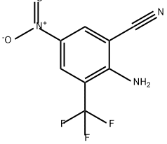 Benzonitrile, 2-amino-5-nitro-3-(trifluoromethyl)- Structure