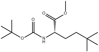 Norleucine, N-[(1,1-dimethylethoxy)carbonyl]-5,5-dimethyl-, methyl ester 구조식 이미지