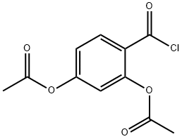 Benzoyl chloride, 2,4-bis(acetyloxy)- 구조식 이미지