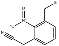 Benzeneacetonitrile, 3-(bromomethyl)-2-nitro- 구조식 이미지