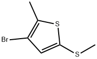 3-Bromo-2-methyl-5-(methylthio)thiophene Structure