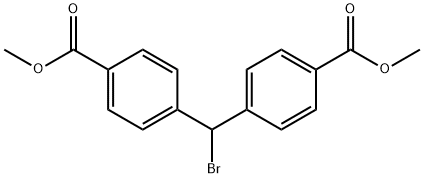 Benzoic acid, 4,4'-(bromomethylene)bis-, dimethyl ester (9CI) 구조식 이미지